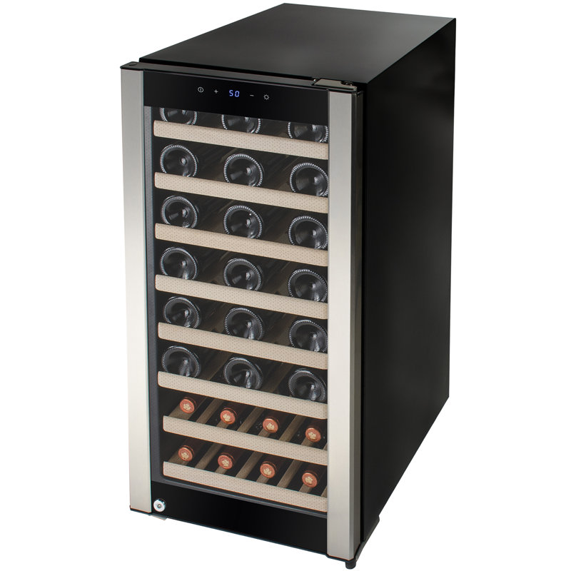 AKDY 38 Bottles Single Zone Freestanding Wine Cooler & Reviews Wayfair